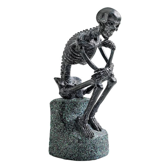 Design Toscano 10&#x22; The Skeleton Thinker Statue
